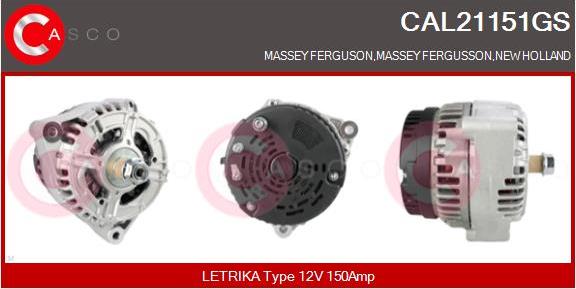 Casco CAL21151GS - Генератор autospares.lv