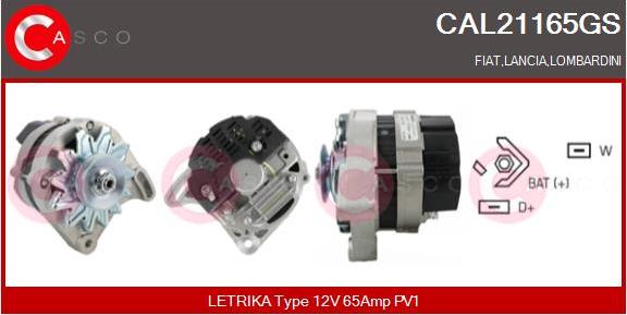 Casco CAL21165GS - Генератор autospares.lv