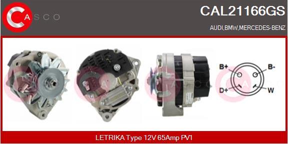 Casco CAL21166GS - Генератор autospares.lv