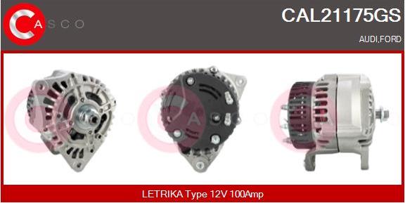 Casco CAL21175GS - Генератор autospares.lv