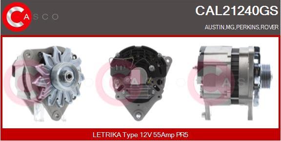 Casco CAL21240GS - Генератор autospares.lv