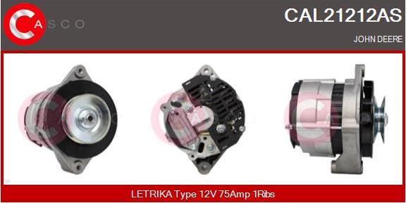 Casco CAL21212AS - Генератор autospares.lv