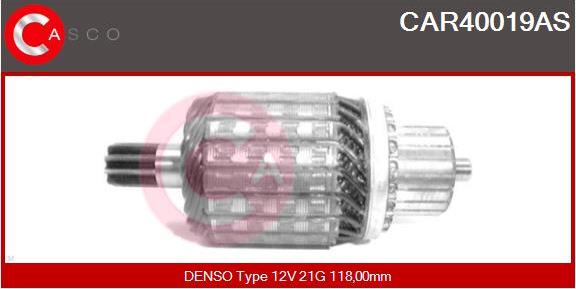 Casco CAR40019AS - Якорь, стартер autospares.lv