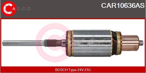 Casco CAR10636AS - Якорь, стартер autospares.lv