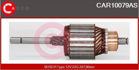 Casco CAR10079AS - Якорь, стартер autospares.lv