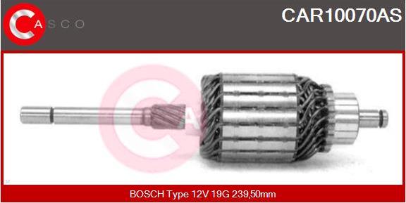 Casco CAR10070AS - Якорь, стартер autospares.lv