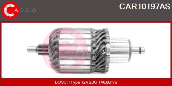 Casco CAR10197AS - Якорь, стартер autospares.lv