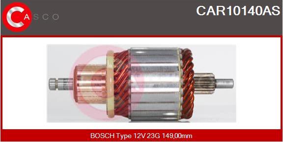 Casco CAR10140AS - Якорь, стартер autospares.lv