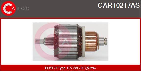 Casco CAR10217AS - Якорь, стартер autospares.lv