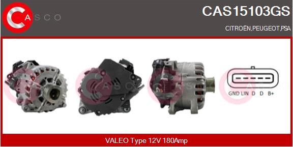 Casco CAS15103GS - Пусковой генератор autospares.lv