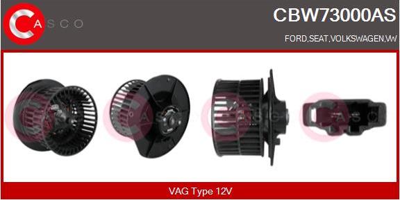 Casco CBW73000AS - Вентилятор салона autospares.lv