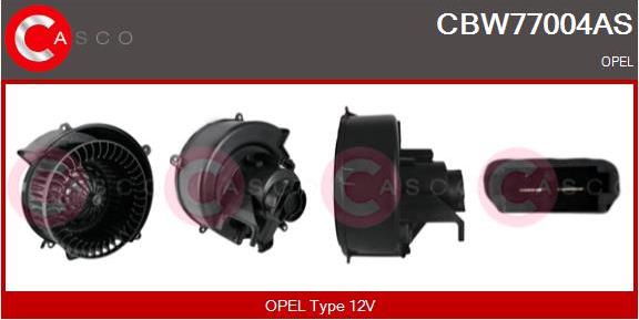 Casco CBW77004AS - Вентилятор салона autospares.lv