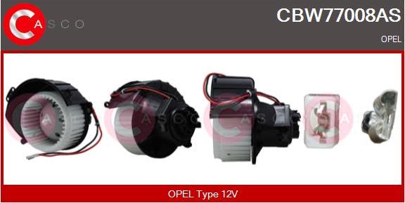 Casco CBW77008AS - Вентилятор салона autospares.lv