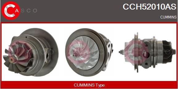 Casco CCH52010AS - Картридж турбины, группа корпуса компрессора autospares.lv