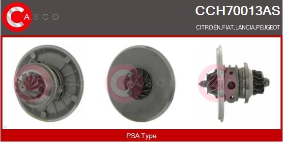 Casco CCH70013AS - Картридж турбины, группа корпуса компрессора autospares.lv