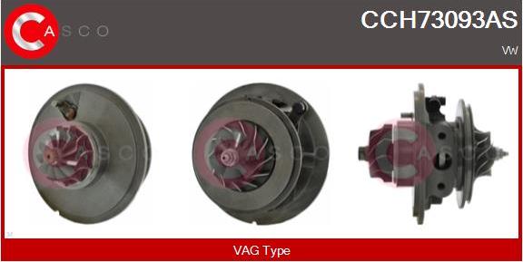 Casco CCH73093AS - Картридж турбины, группа корпуса компрессора autospares.lv