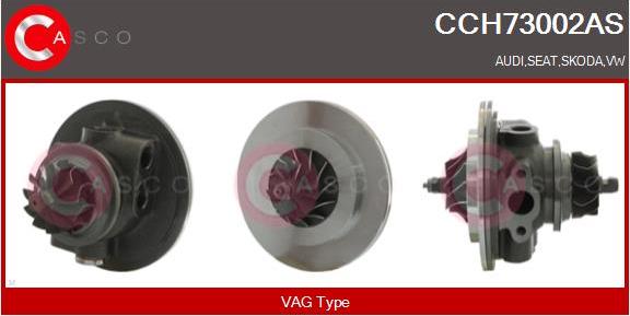 Casco CCH73002AS - Картридж турбины, группа корпуса компрессора autospares.lv