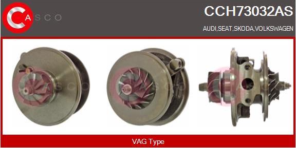 Casco CCH73032AS - Картридж турбины, группа корпуса компрессора autospares.lv