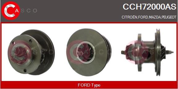 Casco CCH72000AS - Картридж турбины, группа корпуса компрессора autospares.lv