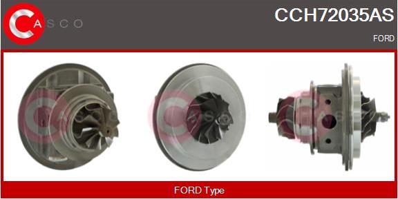 Casco CCH72035AS - Картридж турбины, группа корпуса компрессора autospares.lv