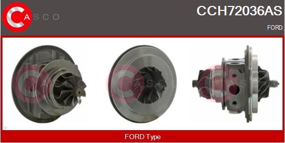 Casco CCH72036AS - Картридж турбины, группа корпуса компрессора autospares.lv