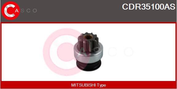 Casco CDR35100AS - Ведущая шестерня, бендикс, стартер autospares.lv