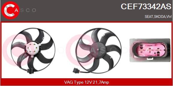 Casco CEF73342AS - Вентилятор, охлаждение двигателя autospares.lv