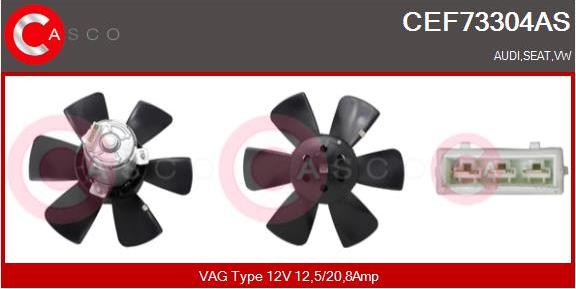 Casco CEF73304AS - Вентилятор, охлаждение двигателя autospares.lv