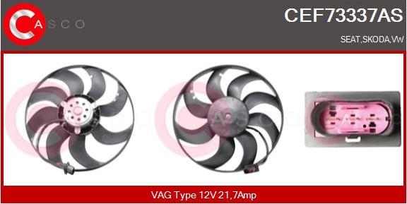 Casco CEF73337AS - Вентилятор, охлаждение двигателя autospares.lv