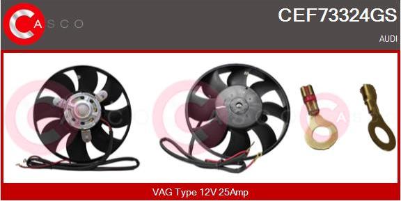 Casco CEF73324GS - Вентилятор, охлаждение двигателя autospares.lv