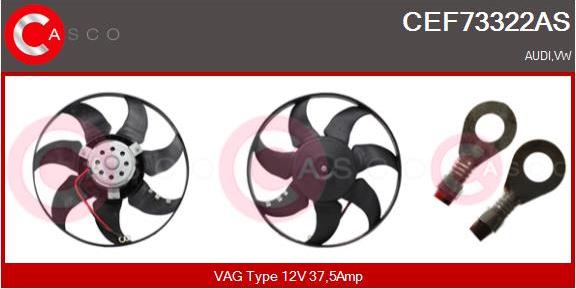 Casco CEF73322AS - Вентилятор, охлаждение двигателя autospares.lv