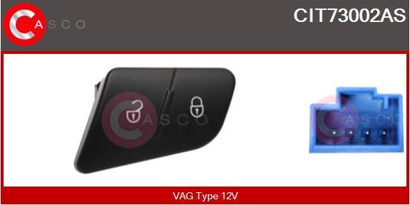 Casco CIT73002AS - Выключатель, фиксатор двери autospares.lv