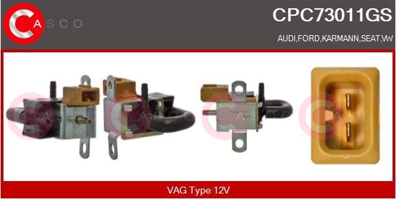 Casco CPC73011GS - Преобразователь давления, управление ОГ autospares.lv