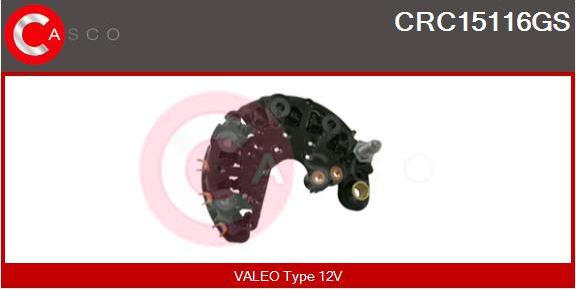 Casco CRC15116GS - Выпрямитель, диодный мост, генератор autospares.lv