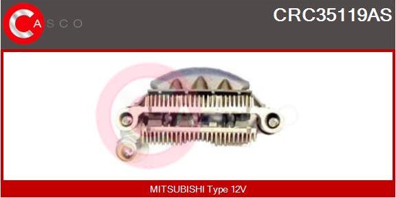 Casco CRC35119AS - Выпрямитель, диодный мост, генератор autospares.lv