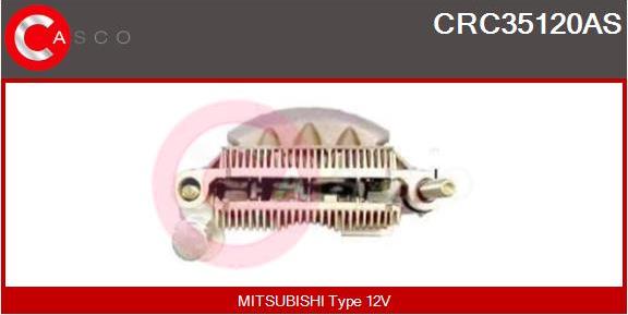 Casco CRC35120AS - Выпрямитель, диодный мост, генератор autospares.lv