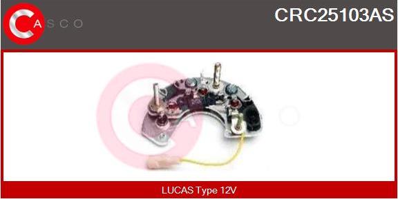 Casco CRC25103AS - Выпрямитель, диодный мост, генератор autospares.lv