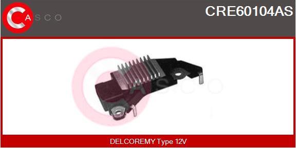 Casco CRE60104AS - Регулятор напряжения, генератор autospares.lv