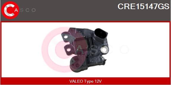 Casco CRE15147GS - Регулятор напряжения, генератор autospares.lv