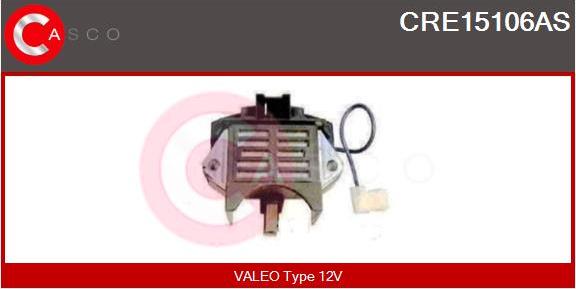 Casco CRE15106AS - Регулятор напряжения, генератор autospares.lv