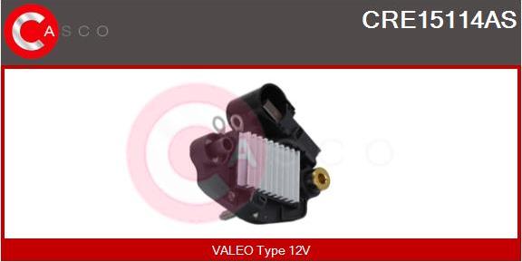 Casco CRE15114AS - Регулятор напряжения, генератор autospares.lv