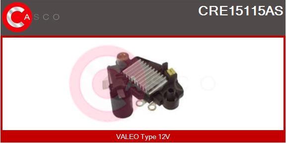 Casco CRE15115AS - Регулятор напряжения, генератор autospares.lv