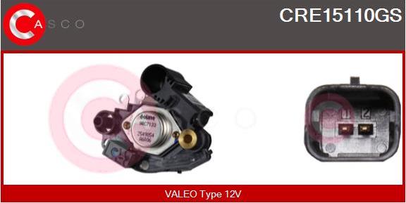 Casco CRE15110GS - Регулятор напряжения, генератор autospares.lv
