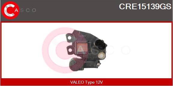 Casco CRE15139GS - Регулятор напряжения, генератор autospares.lv