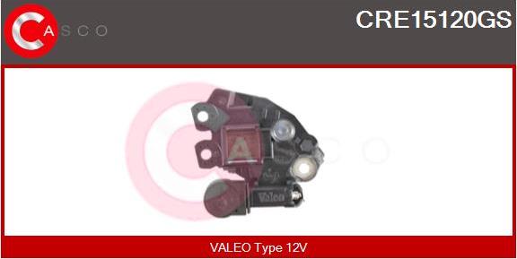 Casco CRE15120GS - Регулятор напряжения, генератор autospares.lv