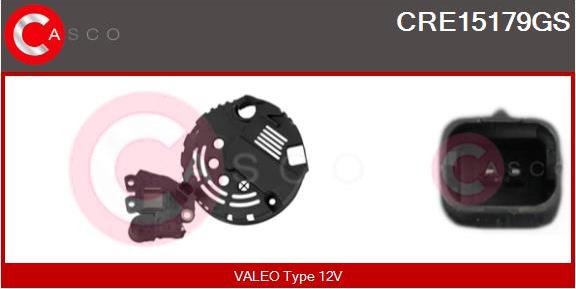 Casco CRE15179GS - Регулятор напряжения, генератор autospares.lv