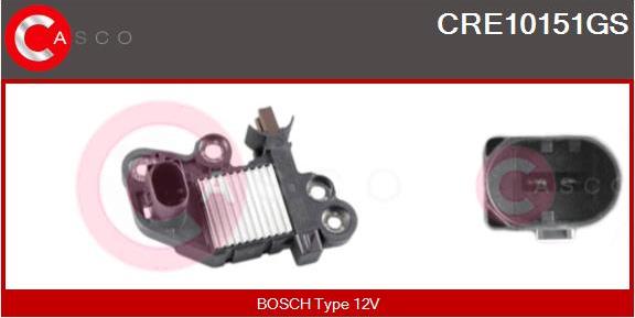 Casco CRE10151GS - Регулятор напряжения, генератор autospares.lv
