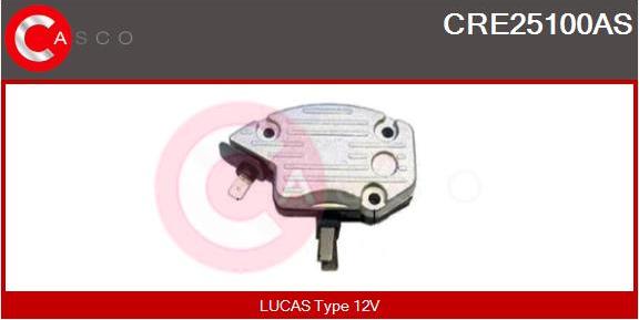 Casco CRE25100AS - Регулятор напряжения, генератор autospares.lv