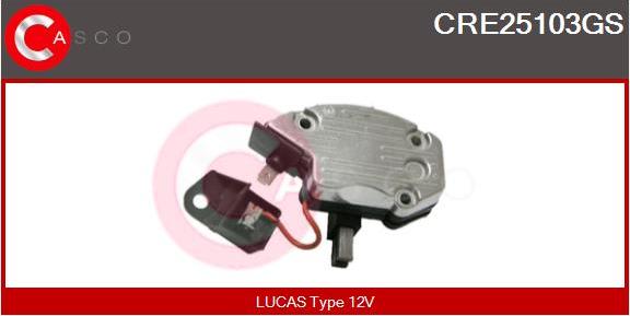 Casco CRE25103GS - Регулятор напряжения, генератор autospares.lv