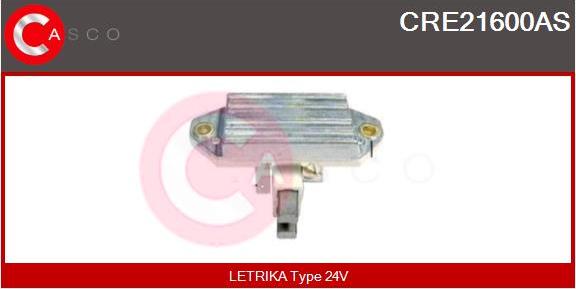 Casco CRE21600AS - Регулятор напряжения, генератор autospares.lv